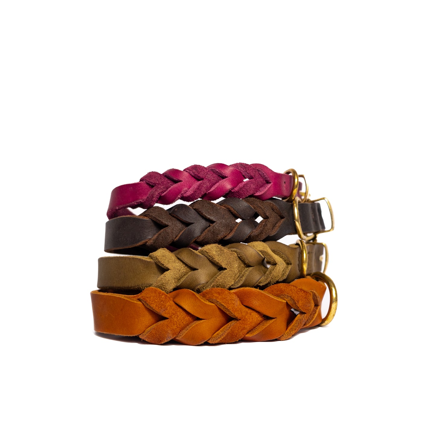 Braided Leather Collar